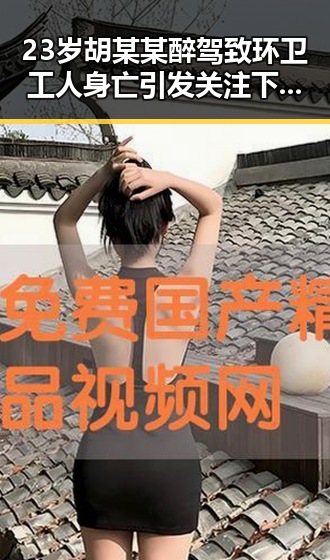 23岁胡某某醉驾致环卫工人身亡引发关注 下月起电动汽车将强制执行新要求